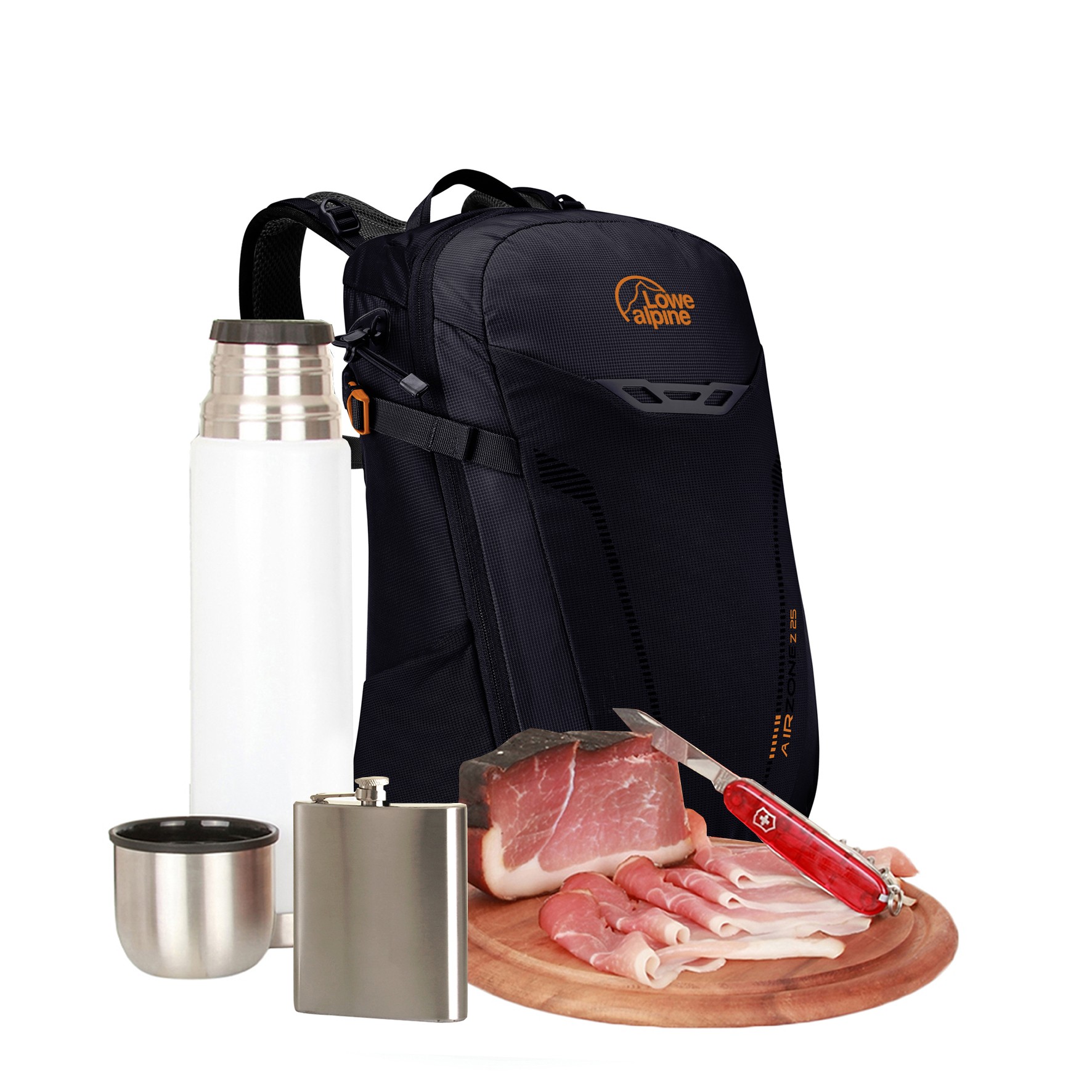 Rucksack mit Zutaten