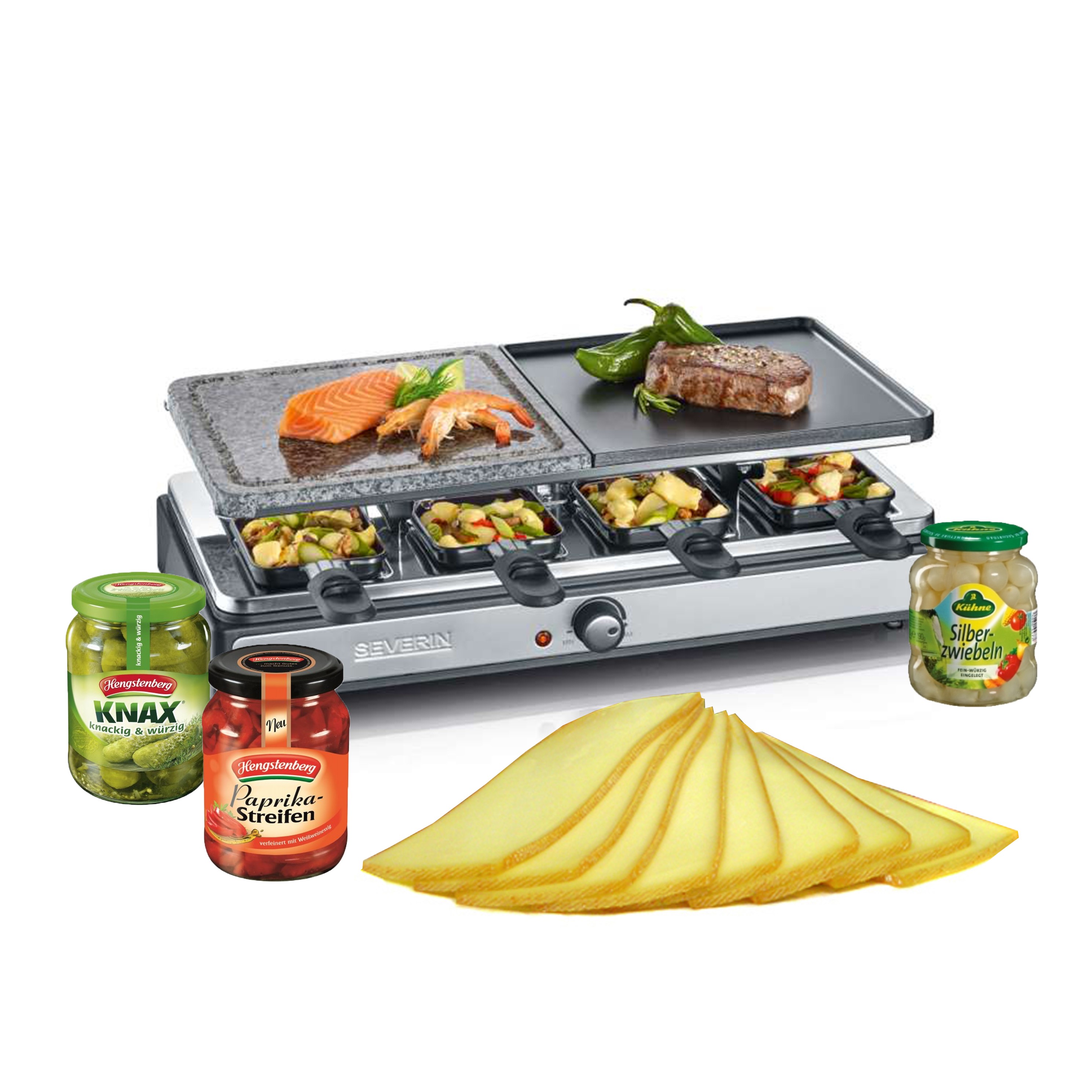 Raclette-Set mit Zutaten